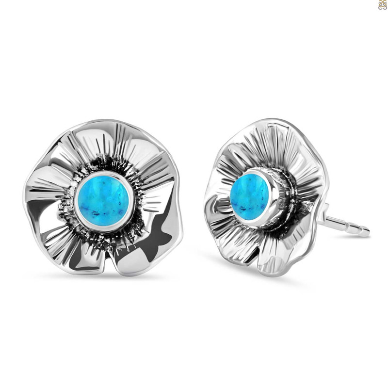 Turquoise Stud Earring TRQ-RDE-472.