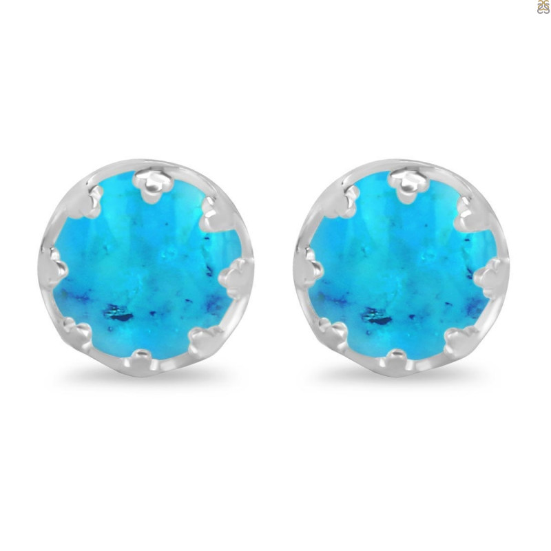 Turquoise Stud Earring TRQ-RDE-702.
