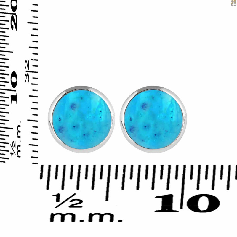 Turquoise Stud Earring TRQ-RDE-723.
