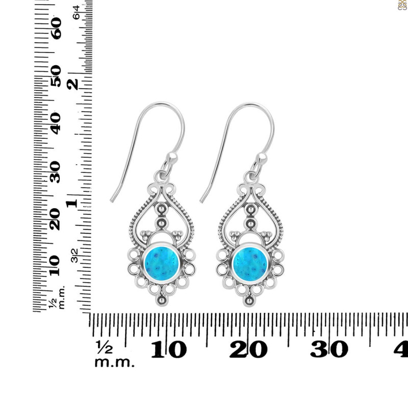 Turquoise Earring TRQ-RDE-90.