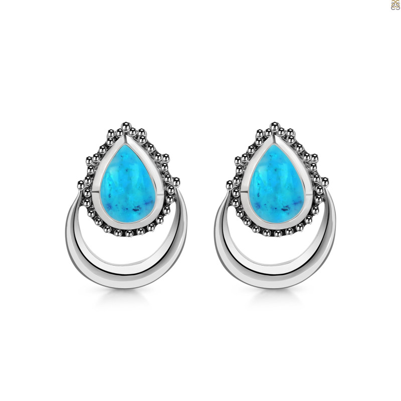 Turquoise Stud Earring TRQ-RE-2.