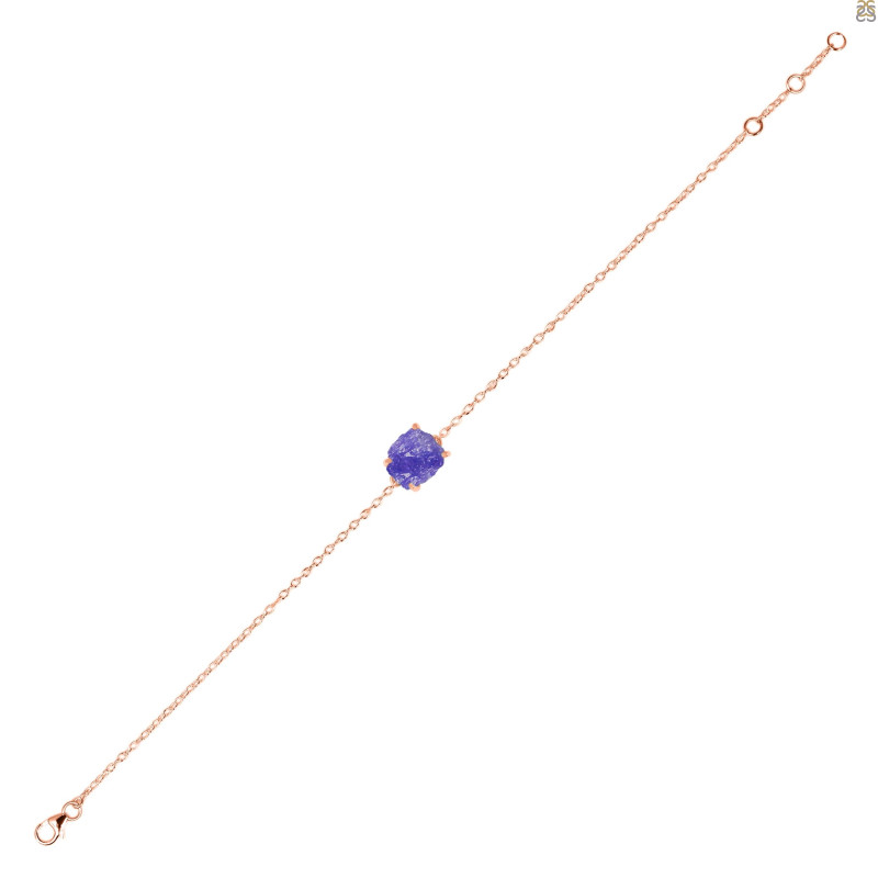 Tanzanite Raw Crystal Bracelet TZN-RB-200.