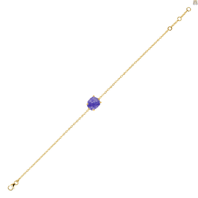 Tanzanite Raw Crystal Bracelet TZN-RB-200.