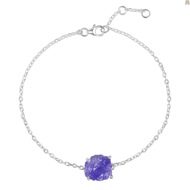 Tanzanite Raw Crystal Bracelet TZN-RB-200.