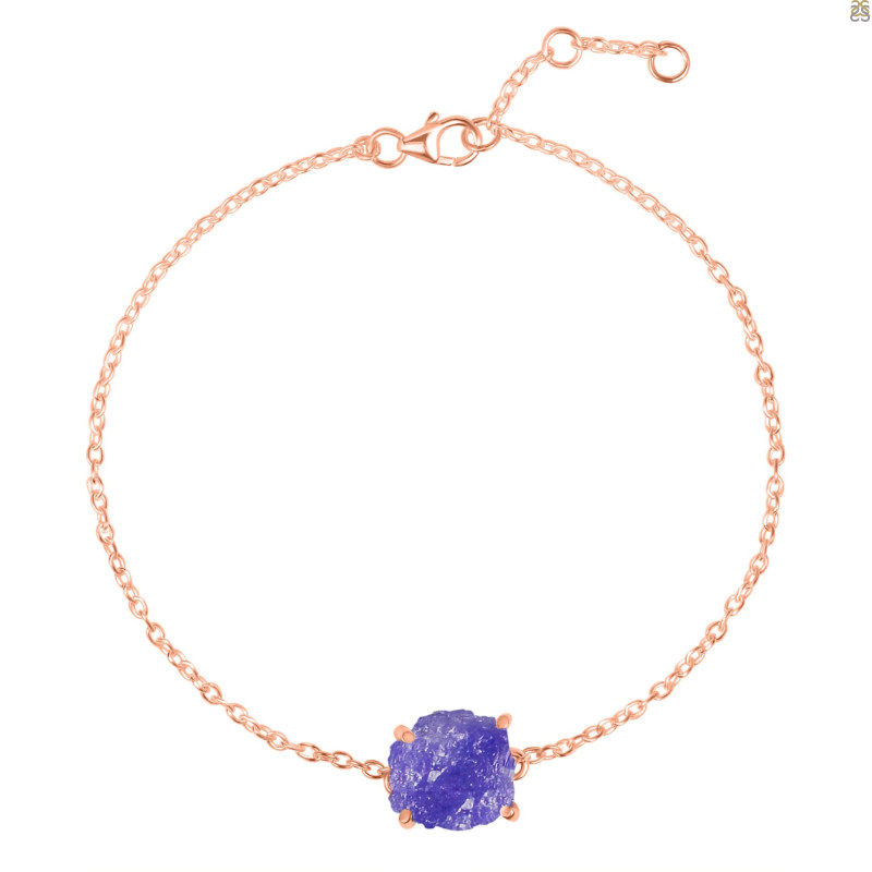 Tanzanite Raw Crystal Bracelet TZN-RB-200.