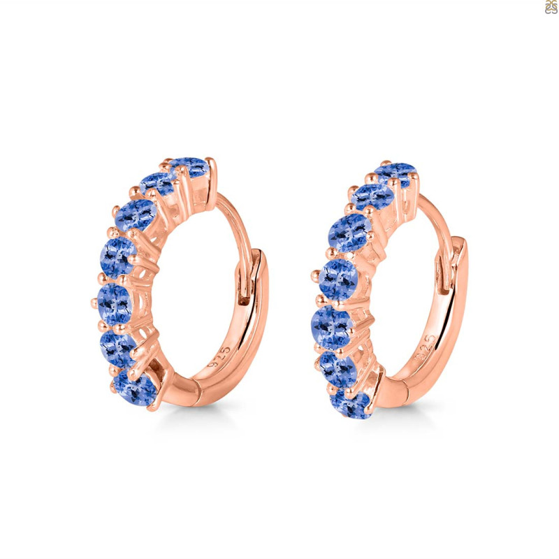 Tanzanite Hoop Hoop Earring TZN-RDE-1473.