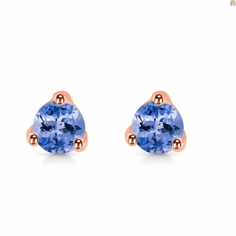 Tanzanite Stud Earring TZN-RDE-1517.