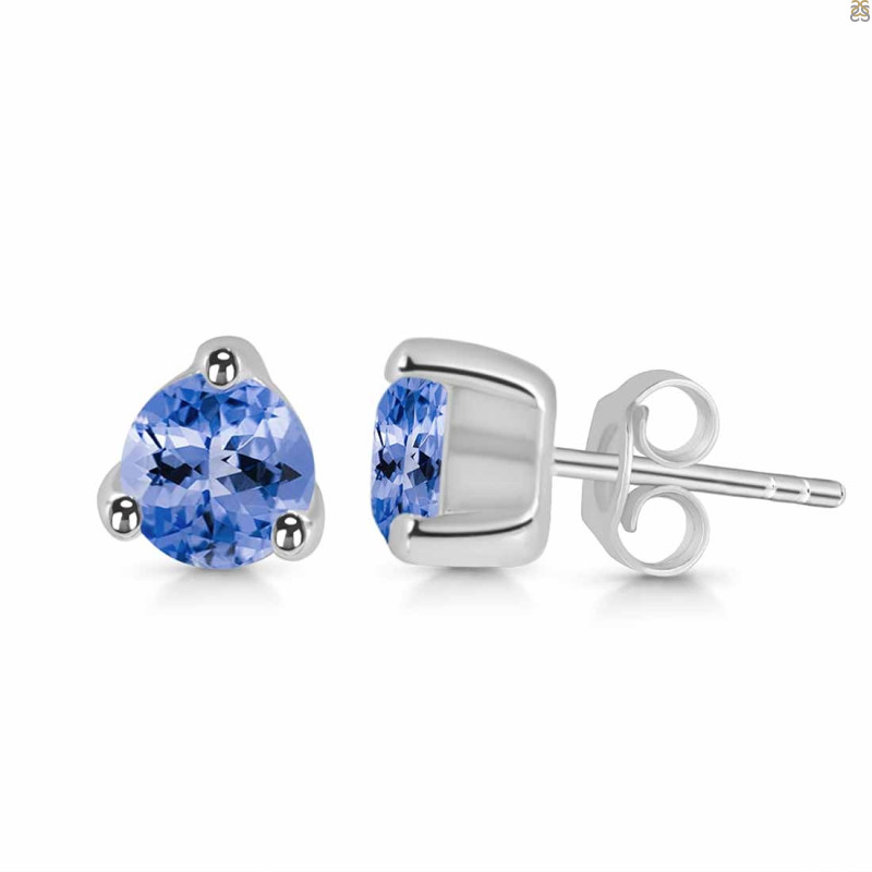 Tanzanite Stud Earring