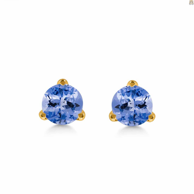 Tanzanite Stud Earring TZN-RDE-1564.