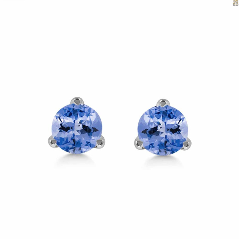 Tanzanite Stud Earring TZN-RDE-1564.