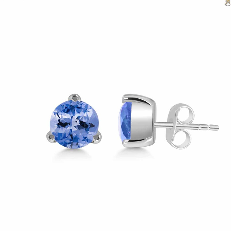 Tanzanite Stud Earring