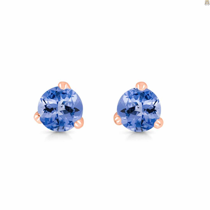Tanzanite Stud Earring TZN-RDE-1565.