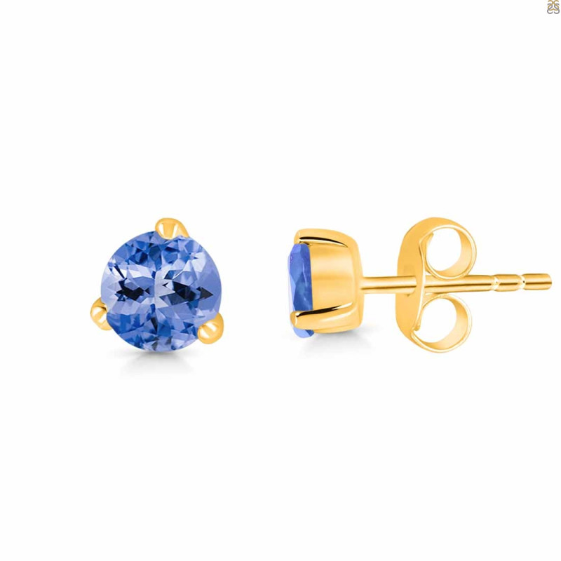 Tanzanite Stud Earring TZN-RDE-1565.