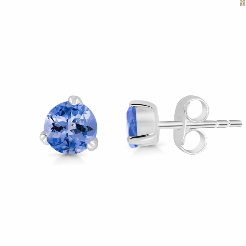 Tanzanite Stud Earring