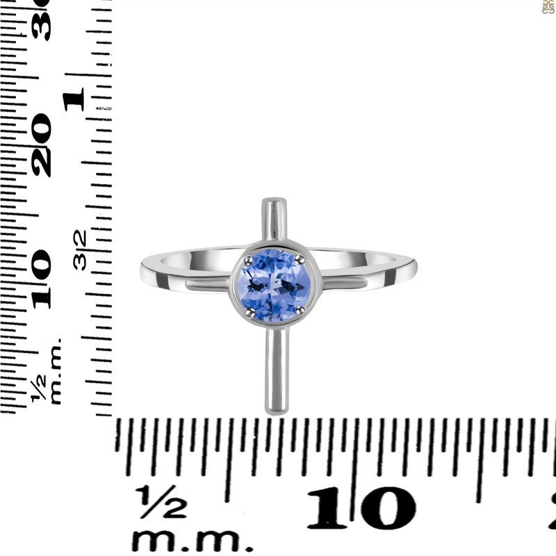 Tanzanite Holy Cross Ring TZN-RDR-2143.