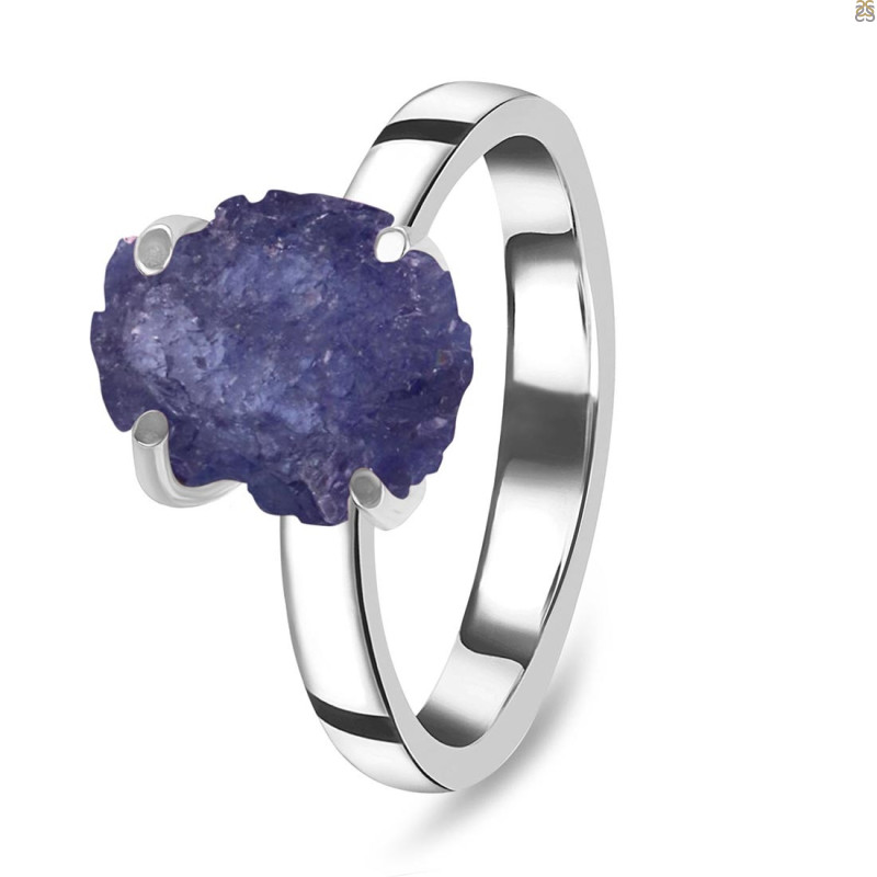 Tanzanite Raw Crystal Ring