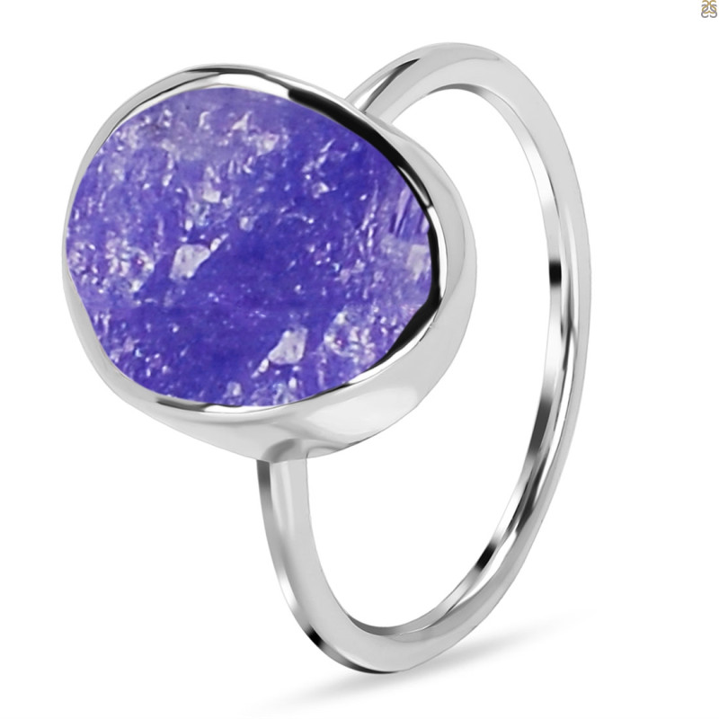 Tanzanite Raw Crystal Ring