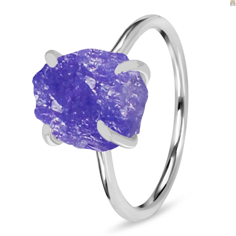 Tanzanite Raw Crystal Ring
