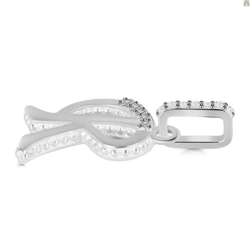 Cubic Zirconia Alphabet R Pendant CUZ-RDA-200.