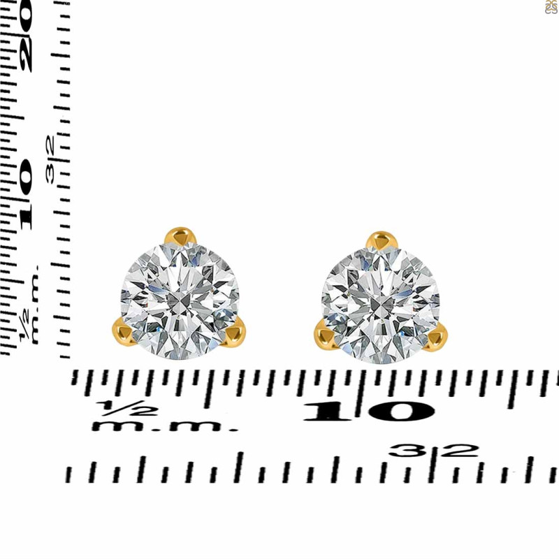 White Topaz Stud Earring WTZ-RDE-1567.