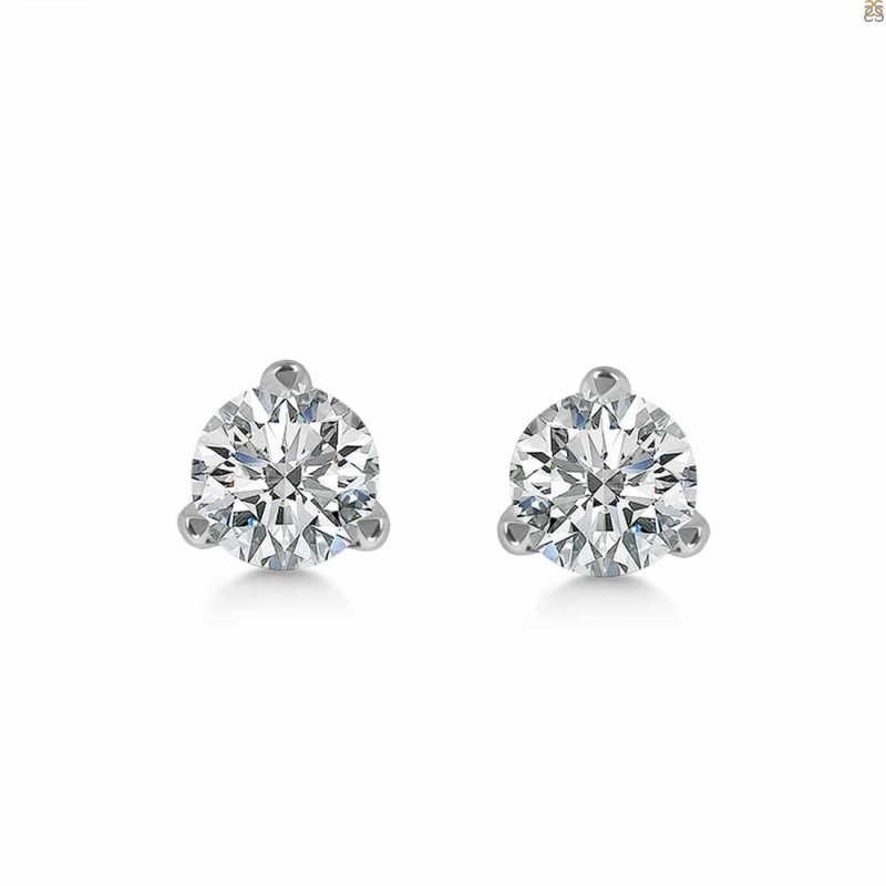 White Topaz Stud Earring WTZ-RDE-1567.