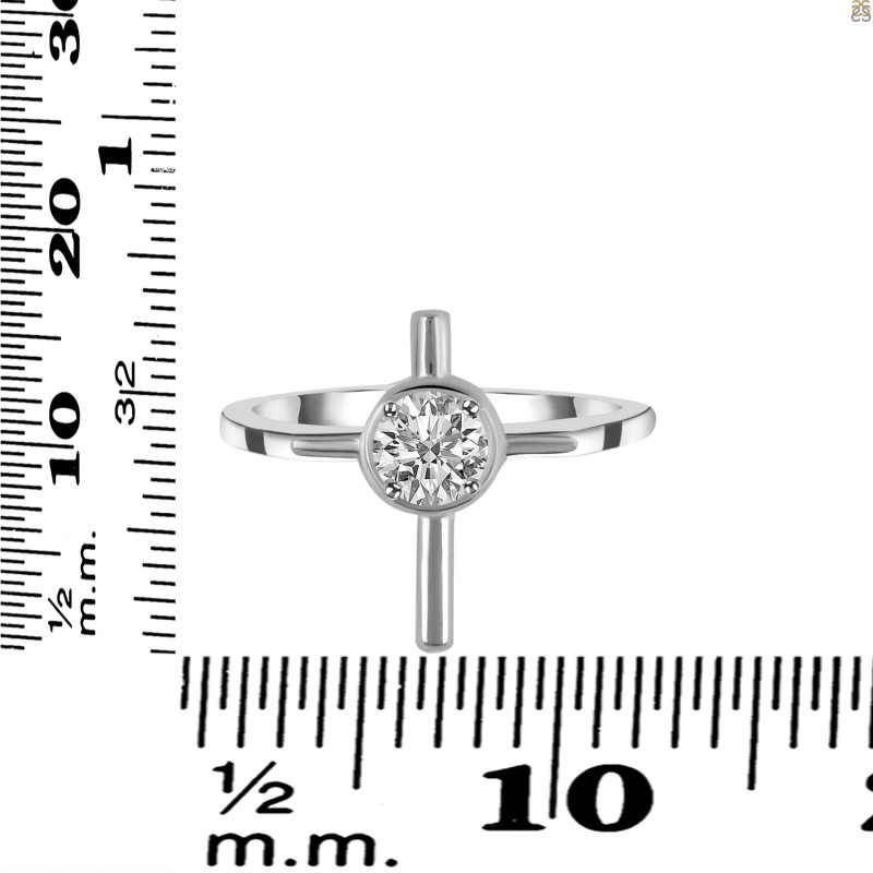 Crystal Holy Cross Ring CST-RDR-2143.