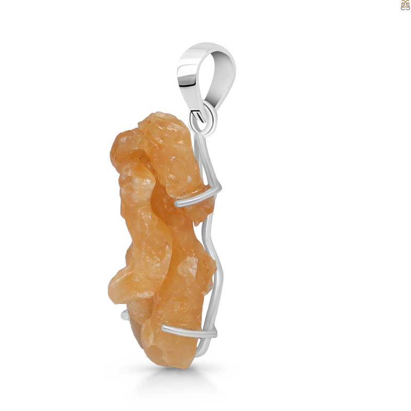 Yellow Druzy Pendant-SP
