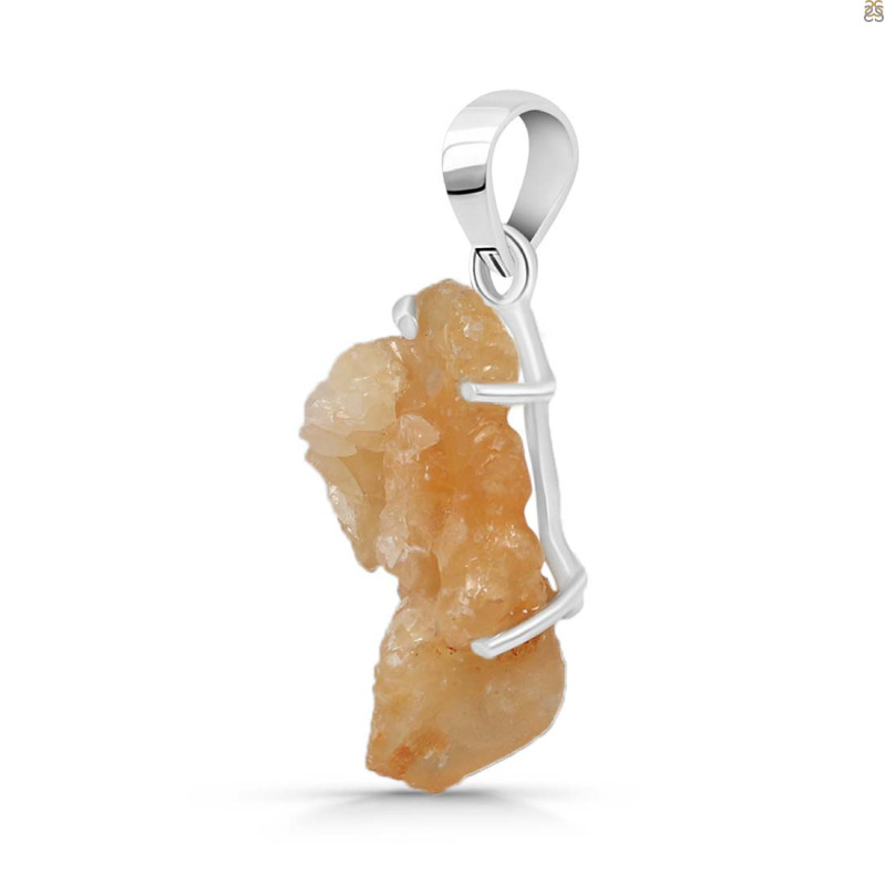 Yellow Druzy Pendant-SP