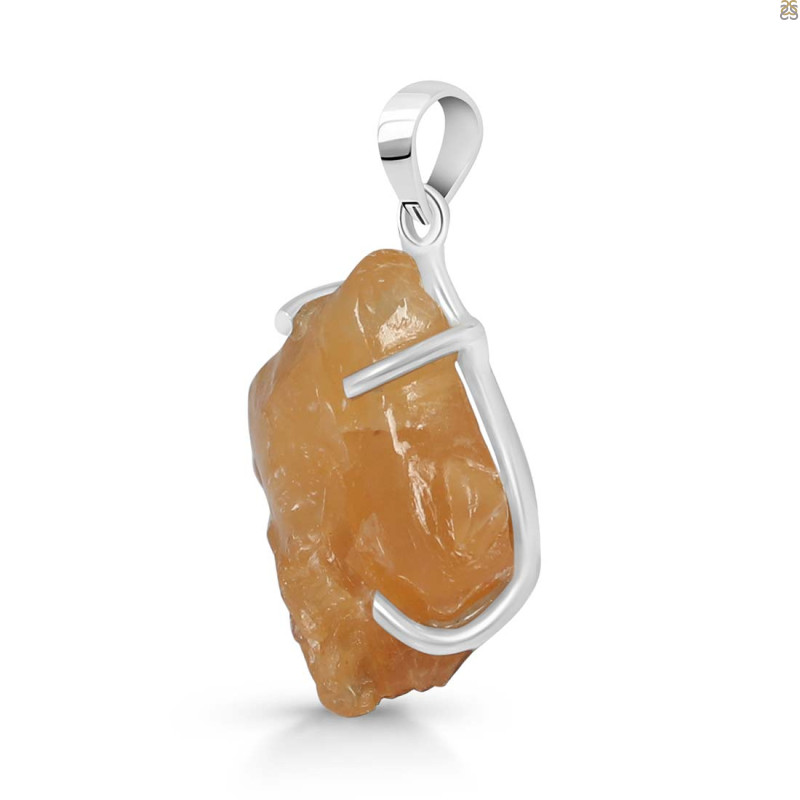 Yellow Druzy Pendant-SP