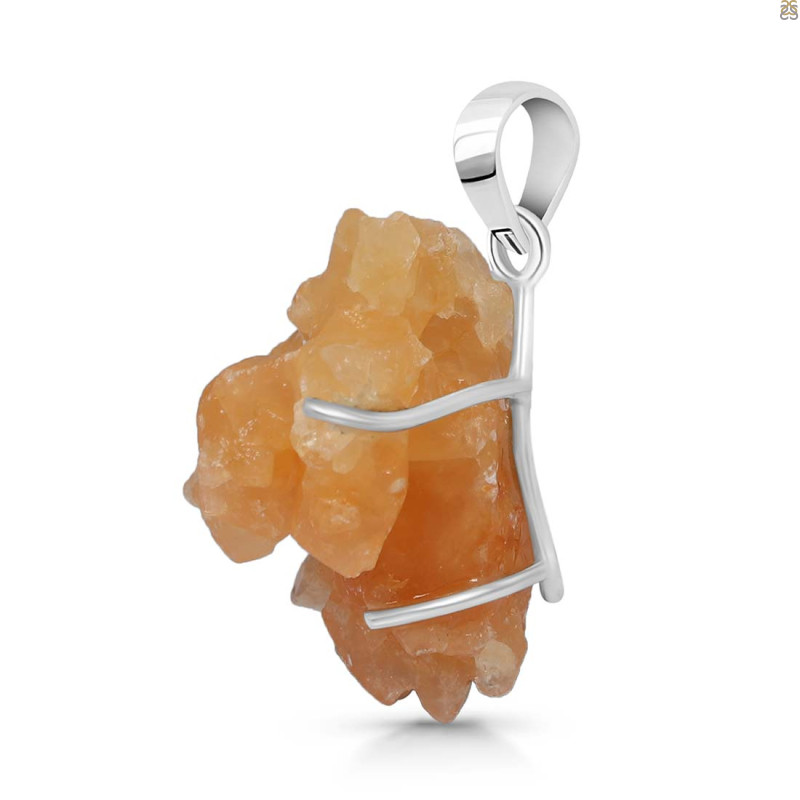 Yellow Druzy Pendant-SP