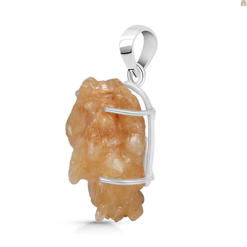 Yellow Druzy Pendant-SP
