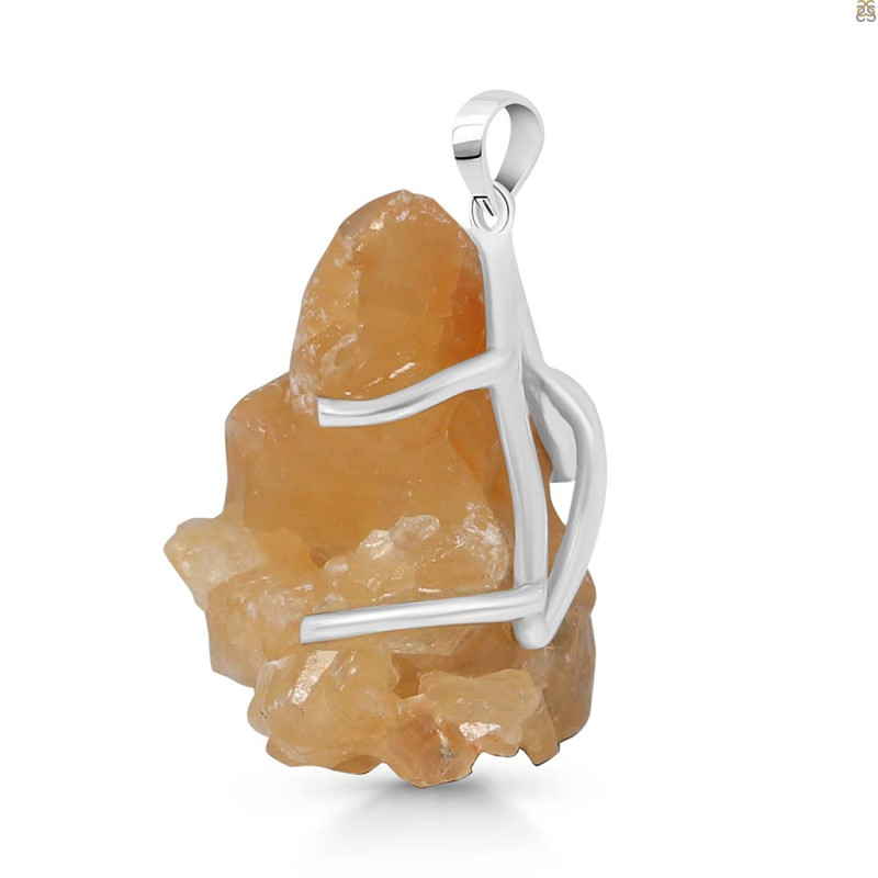Yellow Druzy Pendant-SP