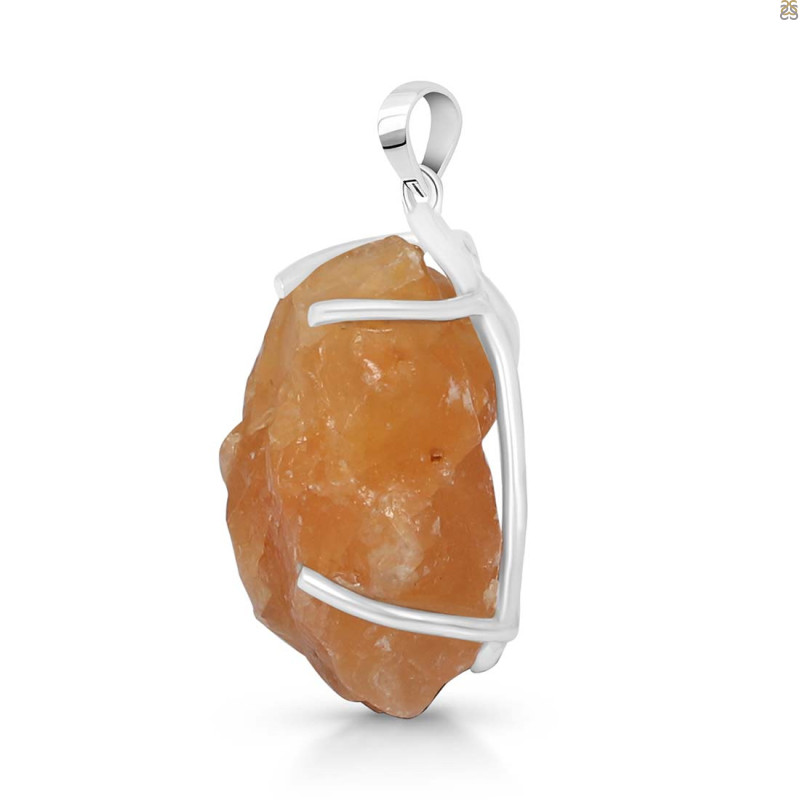 Yellow Druzy Pendant-SP