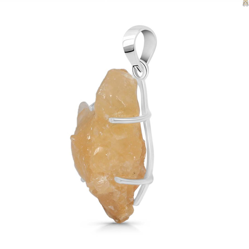 Yellow Druzy Pendant-SP