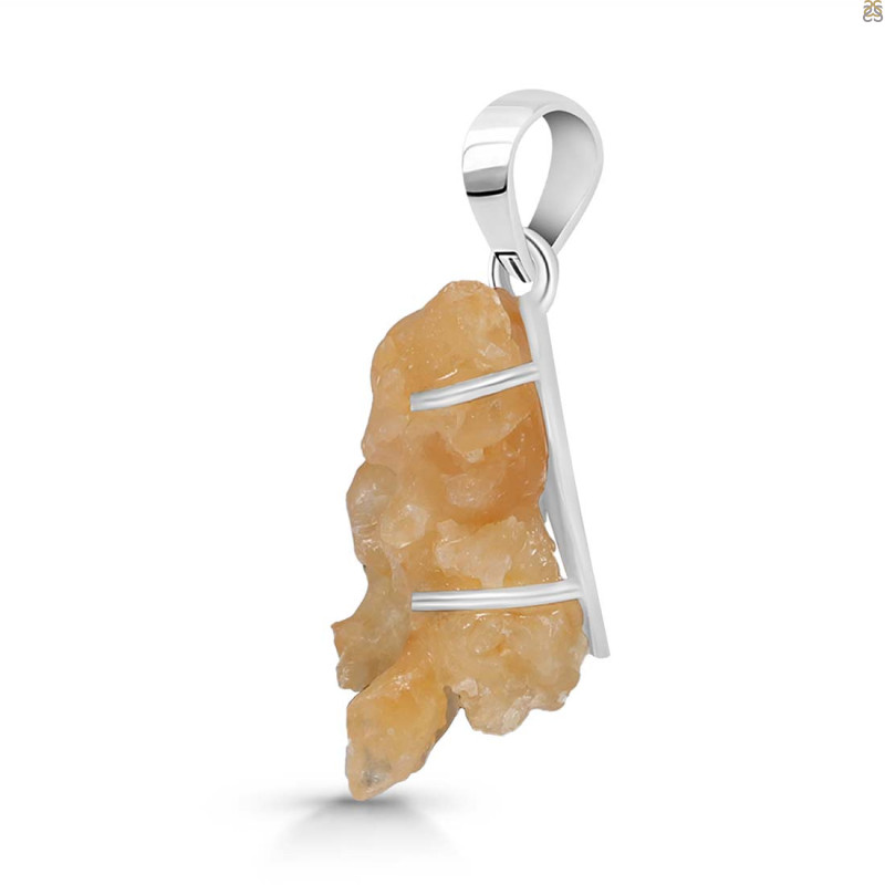 Yellow Druzy Pendant-SP