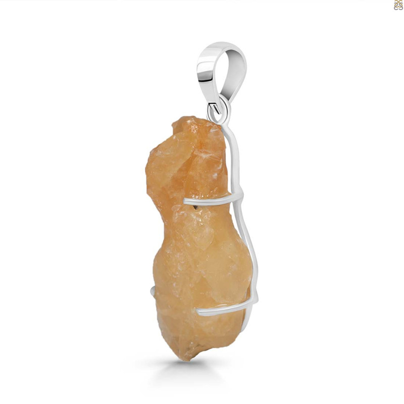 Yellow Druzy Pendant-SP