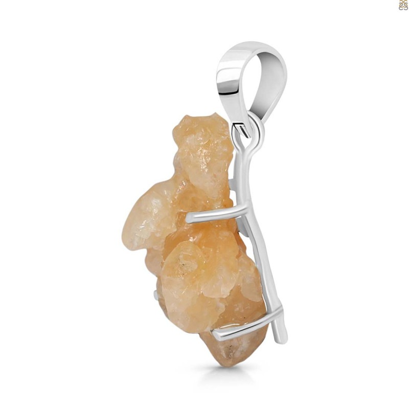 Yellow Druzy Pendant-SP