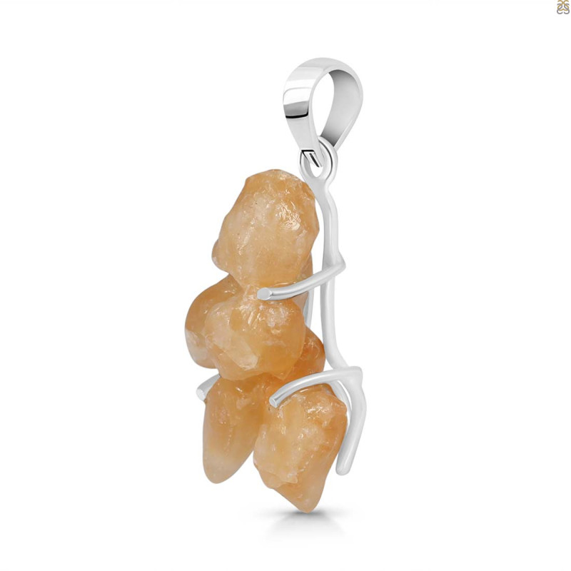 Yellow Druzy Pendant-SP