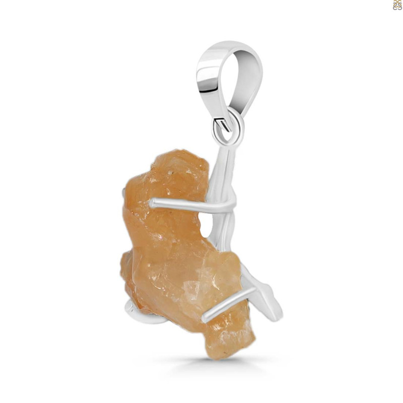 Yellow Druzy Pendant-SP