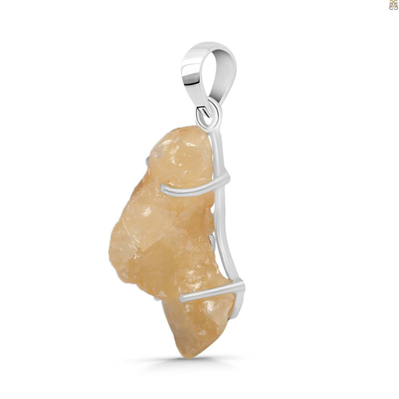 Yellow Druzy Pendant-SP