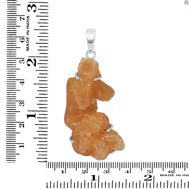 Yellow Druzy Pendant-SP YDZ-1-3