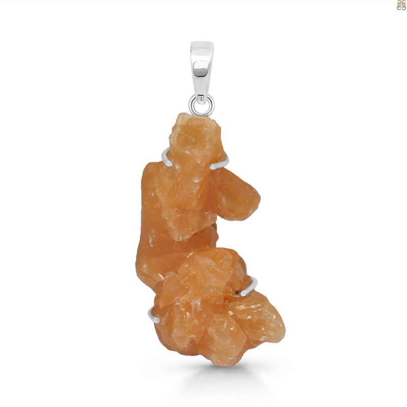 Yellow Druzy Pendant-SP YDZ-1-3