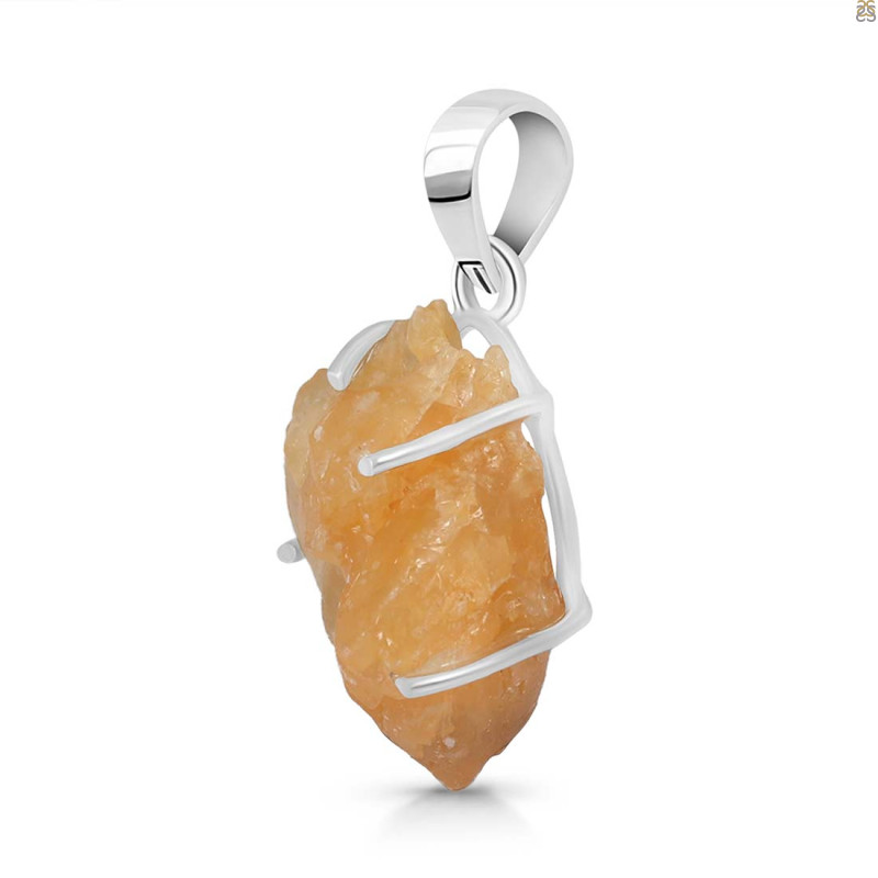 Yellow Druzy Pendant-SP