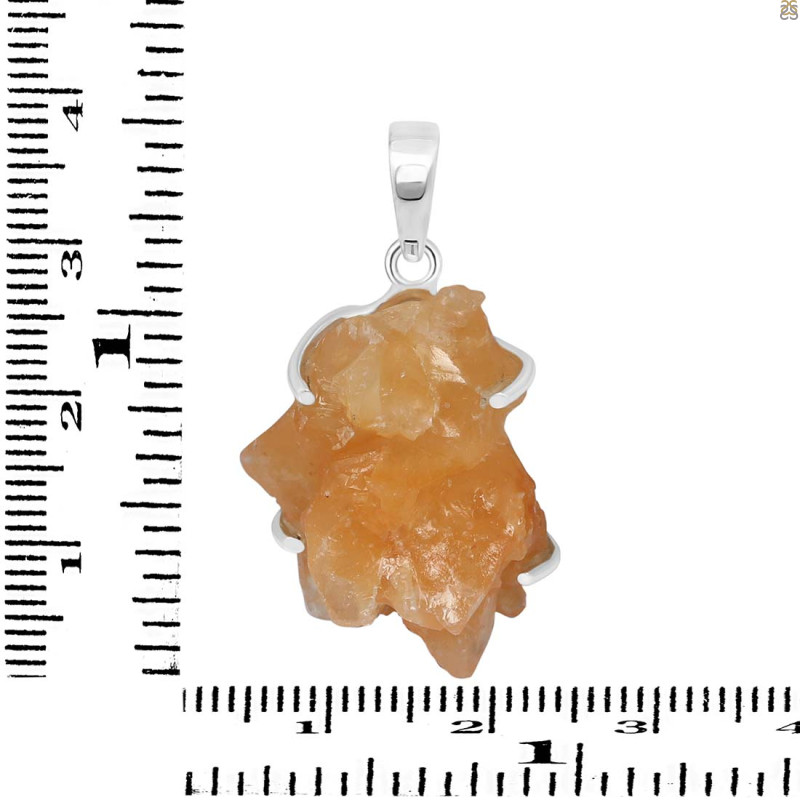 Yellow Druzy Pendant-SP YDZ-1-31