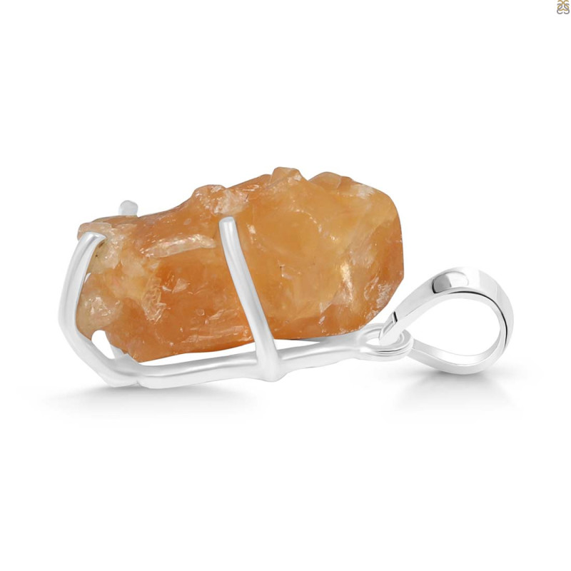 Yellow Druzy Pendant-SP YDZ-1-38