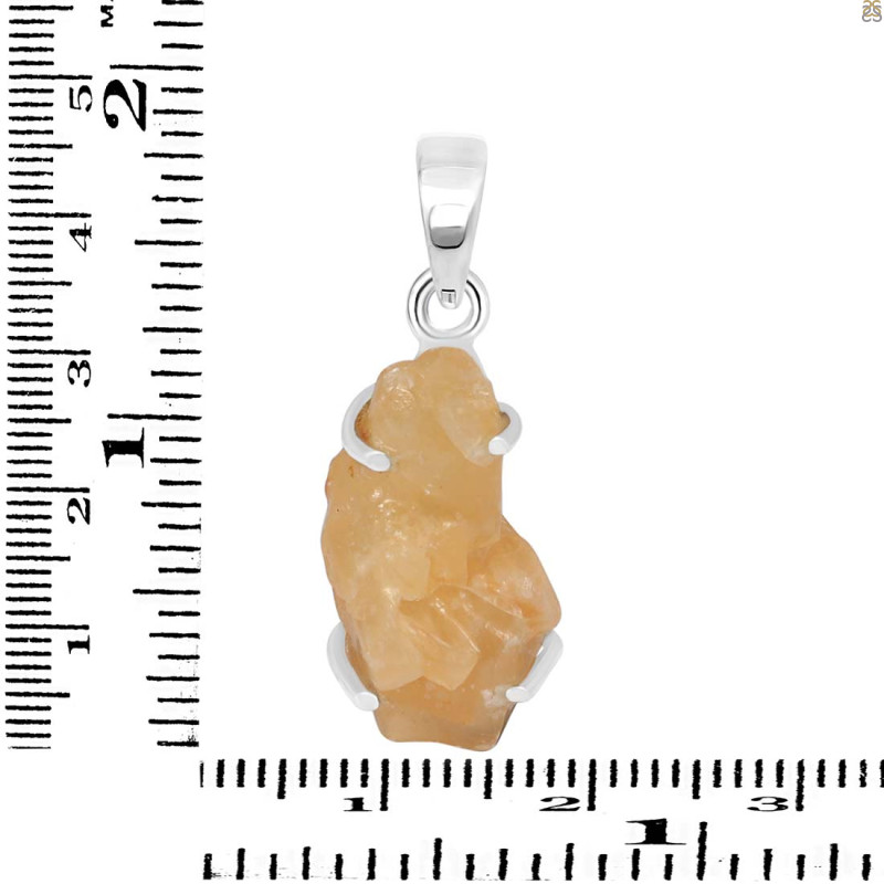 Yellow Druzy Pendant-SP YDZ-1-39