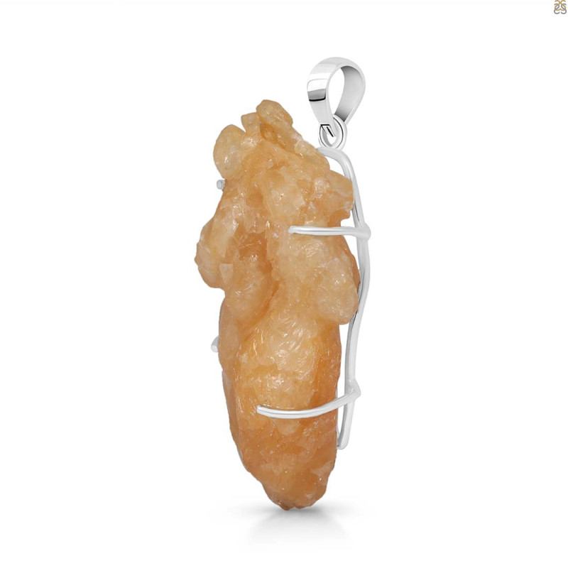 Yellow Druzy Pendant-SP