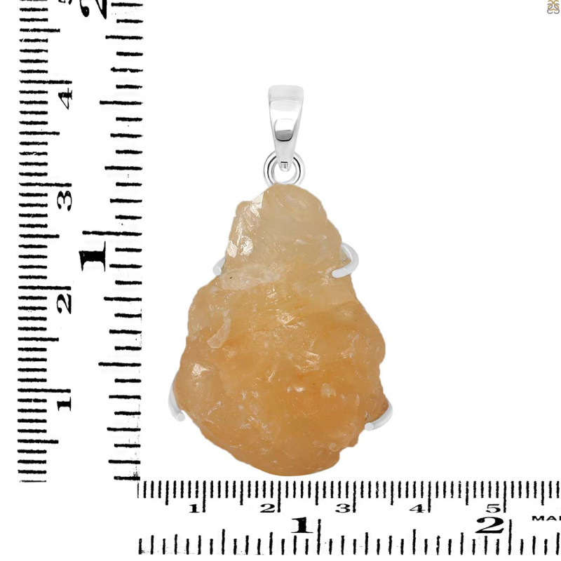 Yellow Druzy Pendant-SP YDZ-1-53