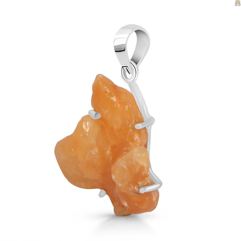 Yellow Druzy Pendant-SP YDZ-1-8