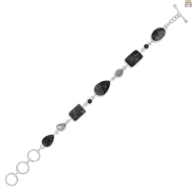 Black Rutile Bracelet-BSL BLR-11-1